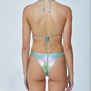 It’s Now Cool Virgo inc iridescent bikini bottoms Luxe 90s pant